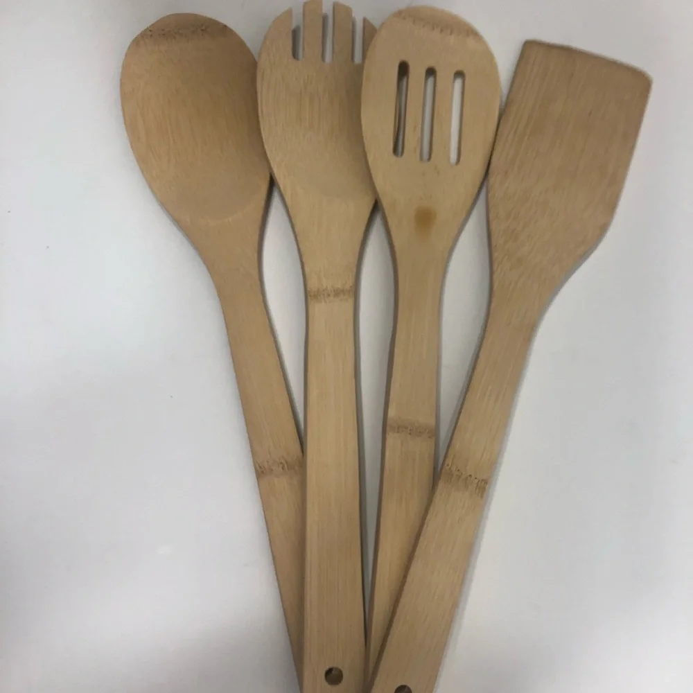 Four piece Bamboo Utensils